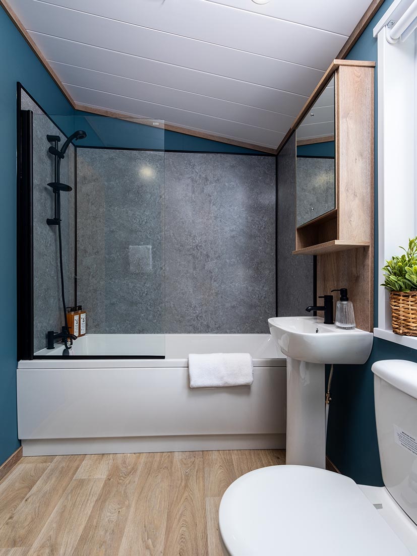 Ash Lodge modern interior design, spacious Lake District lodge